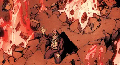 Scene from variant cover - Del in Salton Sea