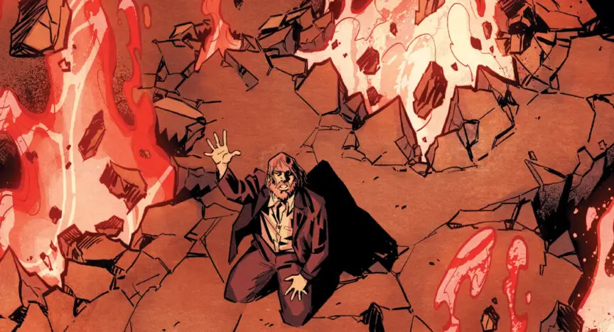 Scene from variant cover - Del in Salton Sea